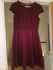 Burgundy lace
