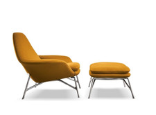 Minotti  Prince Armchair & Footstool