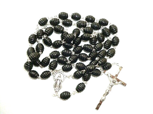 Large wood rosary - rosary,