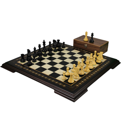 Ebony chess set - ebony, with