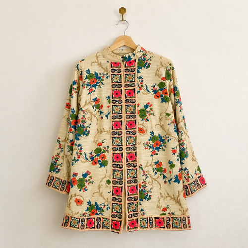 Indigo moon floral embroidered - indigo,