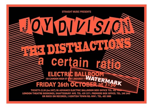 Joy division gig poster - poster, print