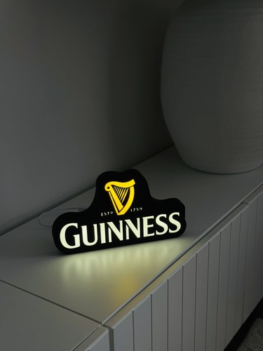 Guinness illuminated wall sign - wall,