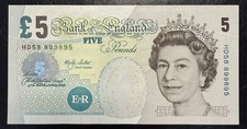 Old Five £5 Pound Note