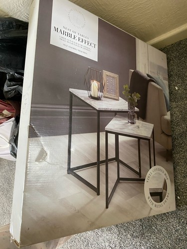Nest tables white marble - nest,