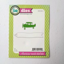 Impression Obsession Dies Plane With Banner Cardmaking Aeroplane Sign Dies Rare