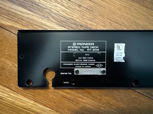 Pioneer 909 back bottom - back,