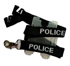 Black POLICE Officer Lanyard