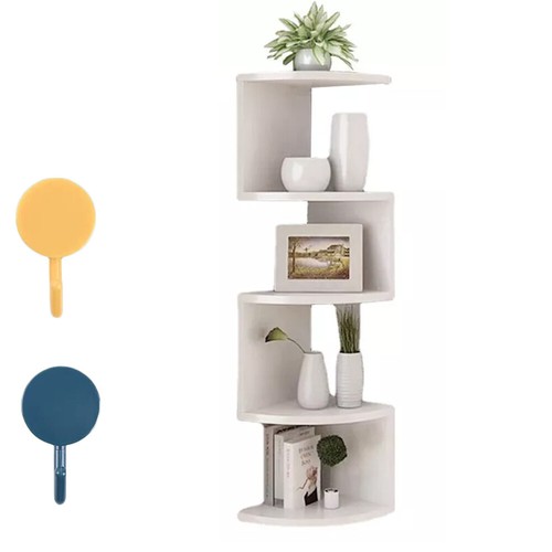 Tier floating corner - 5, shelves