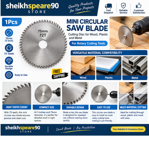 1pcs 3inch 75mm - 3inch, cutting