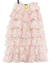 Sister Jane Women's Maxi Skirt L Multi Floral 100% Polyester Long Maxi