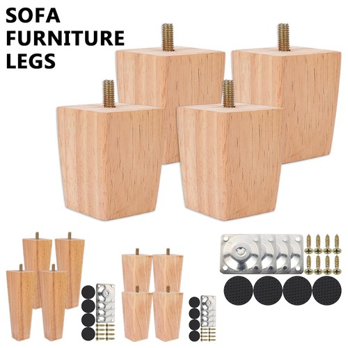 4pcs solid wood - 4pcs, legs