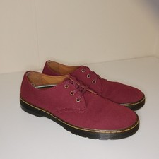Dr. Martens Delray Canvas Shoes Men’s UK 9 – Burgundy Oxblood Hardly Worn