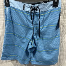 Boys HURLEY Size 8 Indo Blue Board Shorts Swim Trunks Brand New with Tags