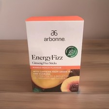 Arbonne Fizz Sticks Energy Mango Peach x 30 ~ Guarana Vegan Gluten Free RRP £59