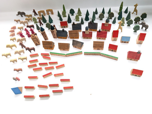 Assorted vintage german wooden - german,
