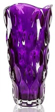 Purple glass vase large 12in - vase,