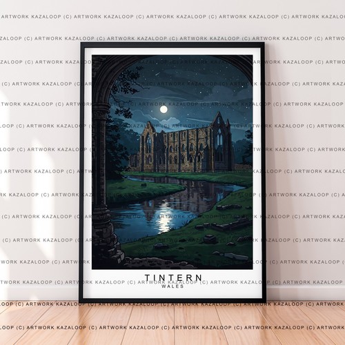 Tintern abbey wales unframed - abbey,