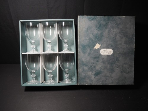 Crystal wine goblets - 6,