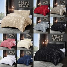 3 Piece Jacquard Duvet Cover Modern Bedding Set Double King Size Quilt Cover