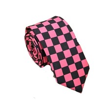 Black & Neon Pink Check