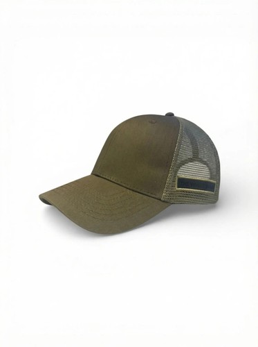 Olive green khaki mesh trucker - green/khaki,