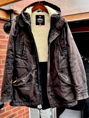 Superdry military parka size - military,