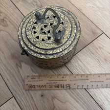 Vintage Brass Pierced Incense