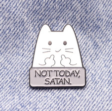 Not Today Satan Cat Middle