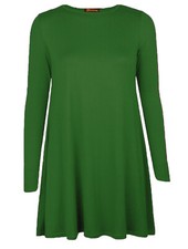 Womens Long Sleeve Plain Swing