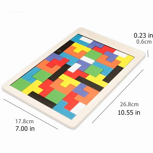 Colorful wooden puzzle - , toys
