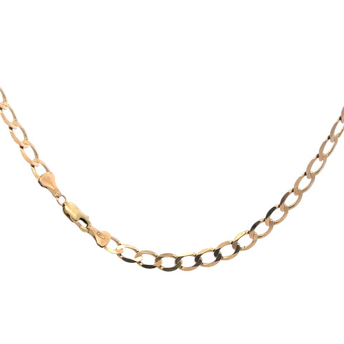 9ct yellow gold curb - , chain