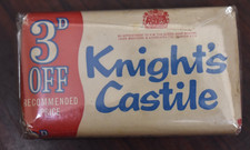 Vintage 1960s Unopened Knight's Castile Soap With Unused Contents