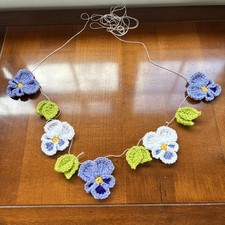 Handmade crocheted pansy - handmade, &