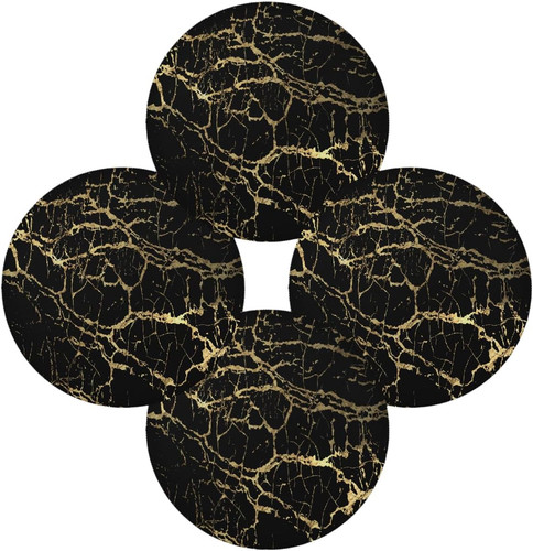 Black gold glitter marble - glitter,