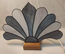 Lead glass  Fan shaped lamp
