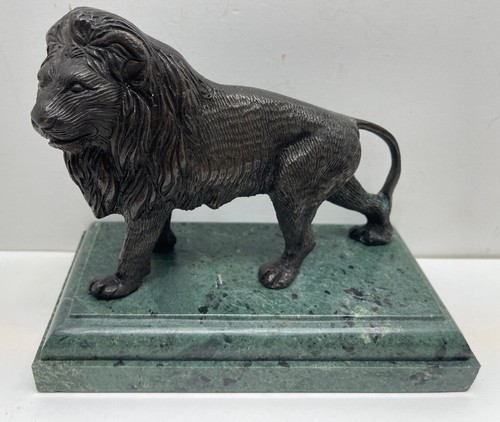 Vintage bronze male - male, lion