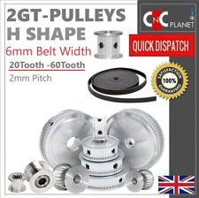 GT2 6mm Timing Belt Smooth Tooth Idler Drive Pulley 16 20 30 36 40 60 Bore 3 5 8