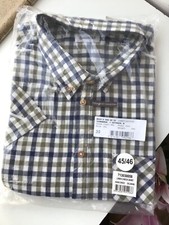 Damart Check Linen Shirt Short