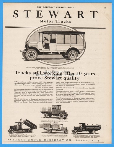 1922 stewart motor trucks - stewart,