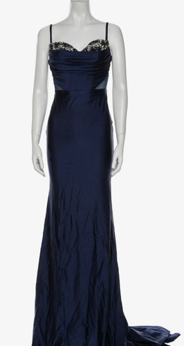 Portia scarlett navy satin - &,