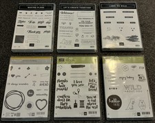 6 Stampin Up! Mixed Stamp Sets