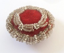 Victorian Bead Work Basket Pin