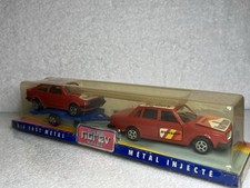 Vintage Norev 1:43 Volvo & Ford Escort On Trailer In Original Packaging