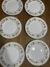 Wedgwood Mirabelle 9” Dinner Plats X6 In Very Good Condition No Chips Or Cracked