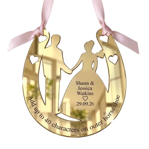 Personalised wedding horseshoe - personalised,