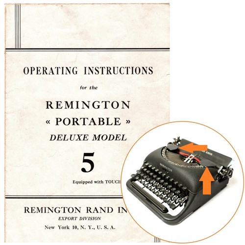 Remington rand deluxe model - remington, 5