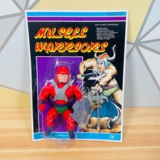Vintage Muscle Warriors Thor Action Figure Carded 1985 Knock Off Bootleg KO