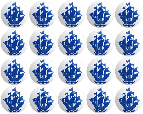 Blue peter button - peter, pin