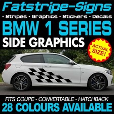 to fit BMW 1 SERIES GRAPHICS STRIPES STICKERS DECALS M SPORT SE SPORT COUPE
